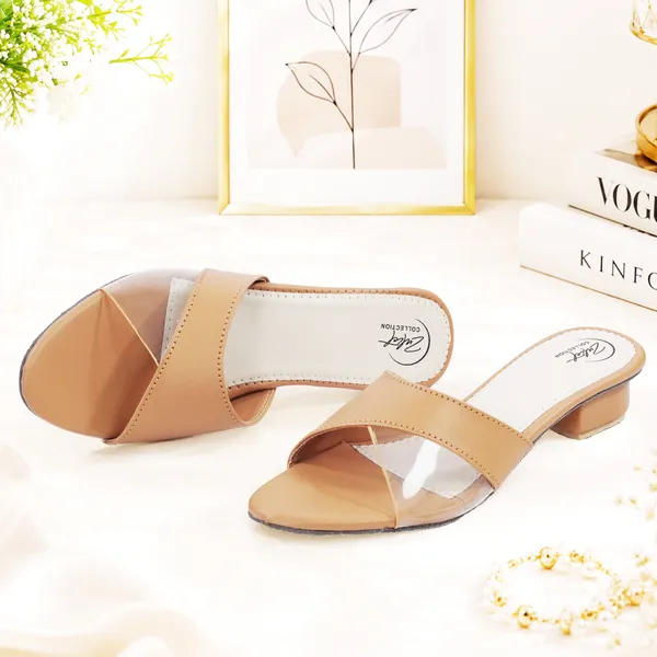 Tan_Synthetic_Leather_Flat_Open_Toe_Sandals_For_Women