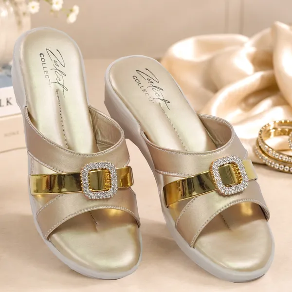 Beige_Synthetic_Leather_Metallic_Cross_Strap_Wedge_Sandals_For_Women