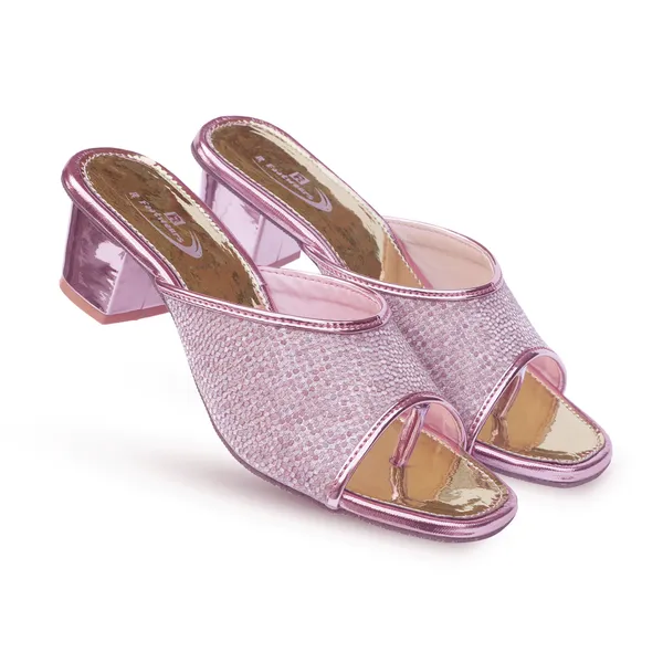 Pink_Glitter_Block_Heel_Mules_for_Women