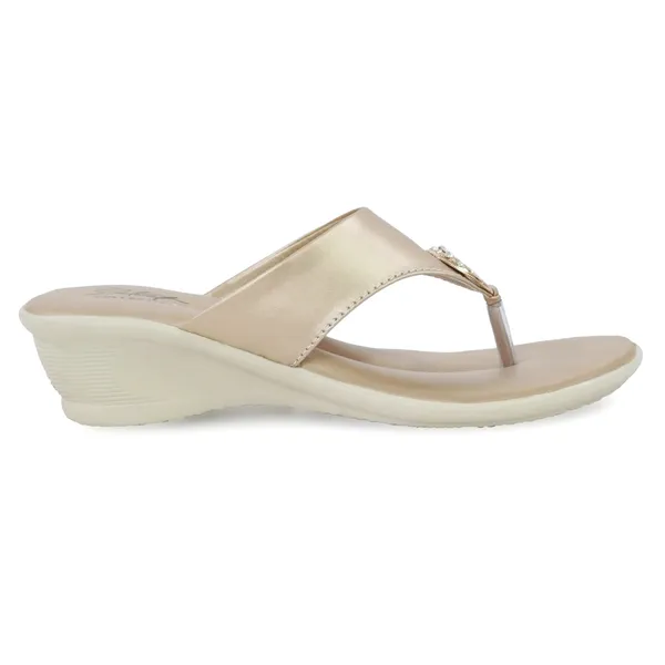 Beige_Synthetic_Leather_Toe_Ring_Wedge_Sandals_For_Women