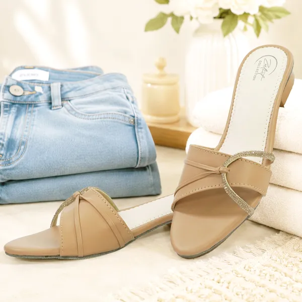 Tan_Synthetic_Leather_Embellished_Block_Heel_Sandals_For_Women