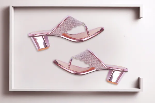 Pink_Synthetic_Glitter_Embellished_Block_Heel_Sandals_For_Women