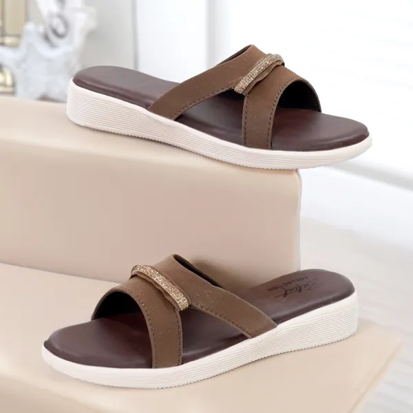 Brown_Embellished_Flat_Sandals_for_Women