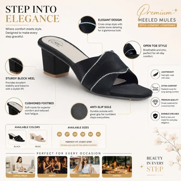 Black_Synthetic_Leather_Slip-On_Block_Heel_Sandals_For_Women