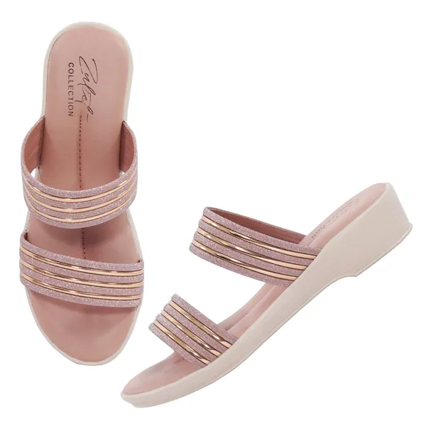 Rose_Gold_Synthetic_Shimmer_Multi-Strap_Wedge_Sandals_For_Women