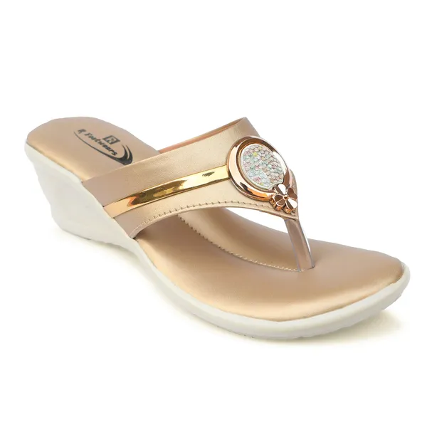 Beige_Synthetic_Leather_Floral_Embellished_Thong_Wedge_Sandals_For_Women