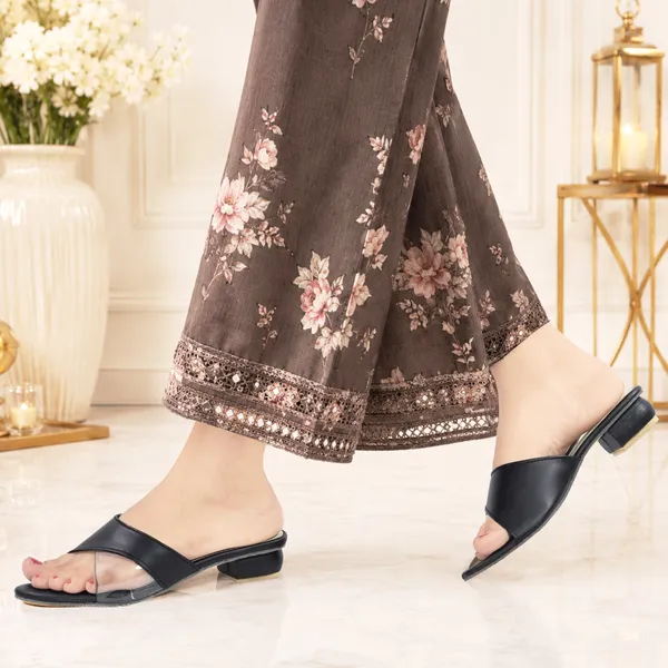 Black_Synthetic_Leather_Flat_Open_Toe_Sandals_For_Women