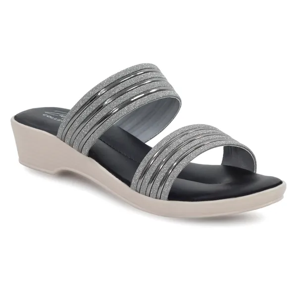 Silver_Synthetic_Glitter_Multi-Strap_Wedge_Sandals_For_Women