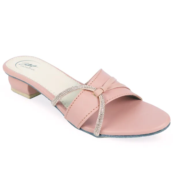Pink_Synthetic_Leather_Embellished_Block_Heel_Sandals_For_Women