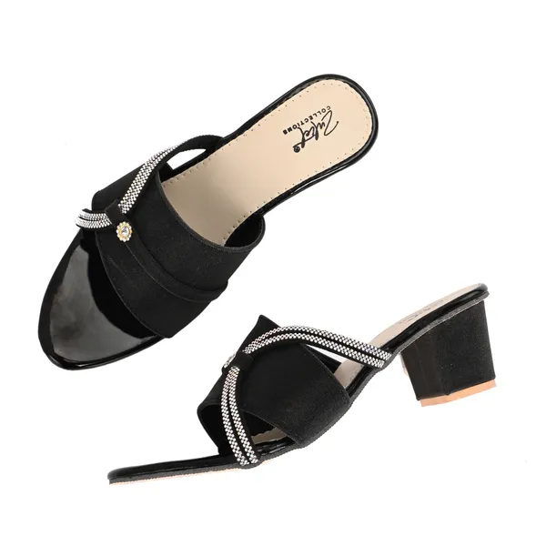 Black_Synthetic_Embellished_Block_Heel_Sandals_For_Women