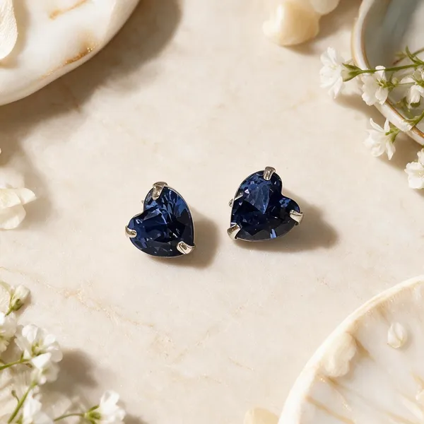 925_Blue_Heart_Sterling_Silver_Studs