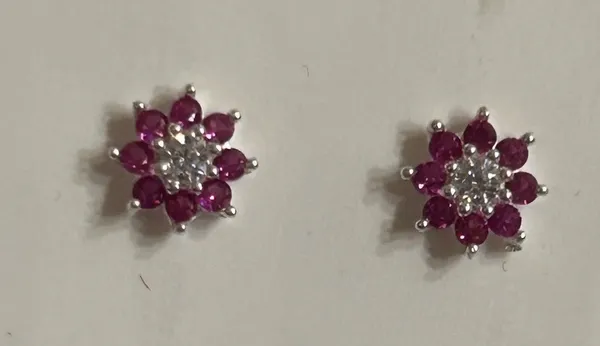 Red_925_Sterling_Floral_Stone_Stud_Earrings_For_Women