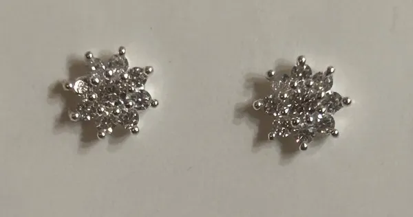 Silver_925_Sterling_Cluster_Stud_Earrings_For_Women