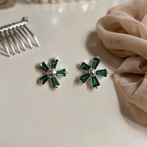 Green_925_Sterling_Geometric_Earrings_For_Women