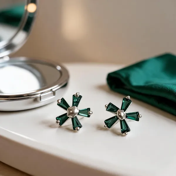 Green_925_Sterling_Geometric_Earrings_For_Women