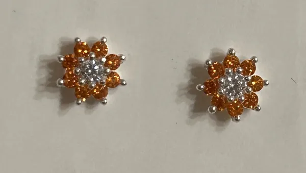 Gold_Tone_925_Silver_Floral_Stud_Earrings_For_Women