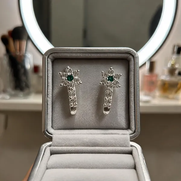 Silver_925_Sterling_Floral_Drop_Earrings_For_Women