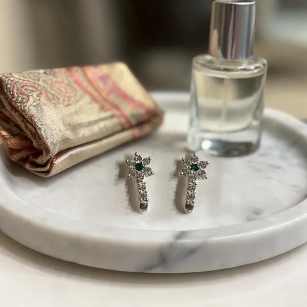 Silver_925_Sterling_Floral_Drop_Earrings_For_Women