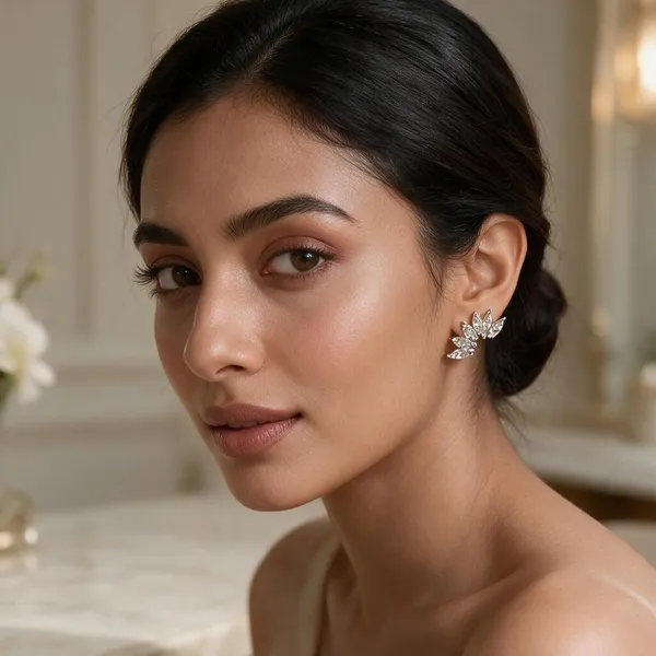 925_Silver_Crystal_Leaf_Cascade_Studs_✨