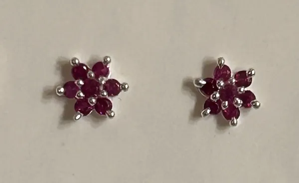 Maroon_925_Sterling_Floral_Stud_Earrings_For_Women