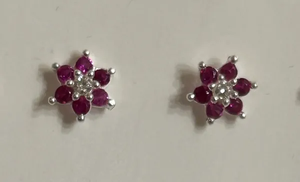 Red_925_Silver_Floral_Stud_Earrings_For_Women
