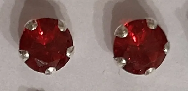 Red_925_Silver_Crystal_Stud_Earrings_For_Women