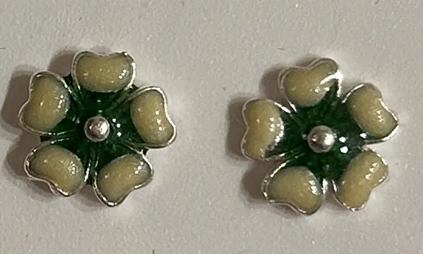 Green_925_Silver_Floral_Stud_Earrings_For_Women