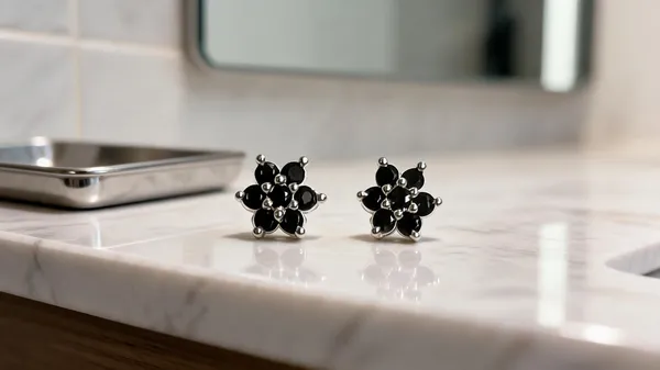 Black_925_Sterling_Floral_Stud_Earrings_For_Women