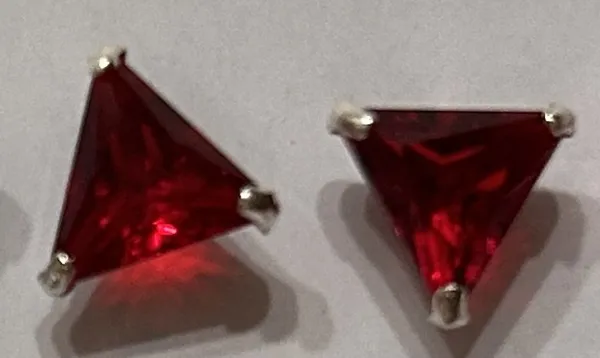 Red_925_Sterling_Triangle_Stud_Earrings_For_Women
