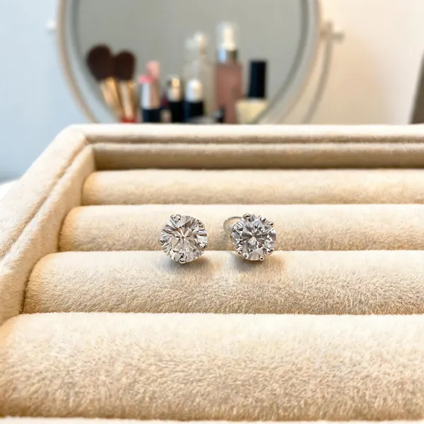 Clear_925_Silver_Round_Stone_Stud_Earrings_For_Women