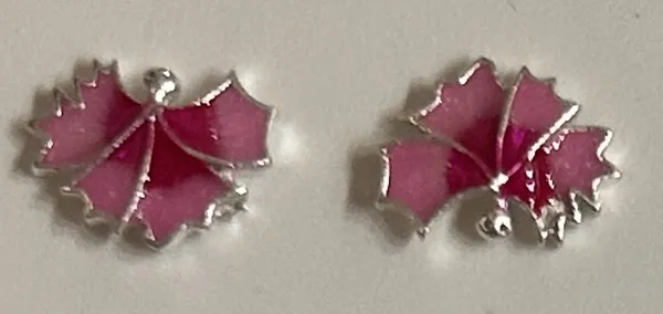 Pink_925_Silver_Floral_Enamel_Earrings_For_Women