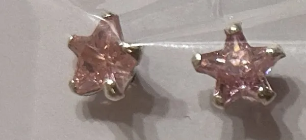 Rose_Gold_925_Silver_Star_Stud_Earrings_For_Women