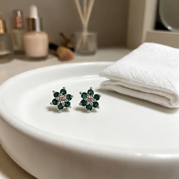 Green_Stone_925_Silver_Floral_Stud_Earrings_For_Women