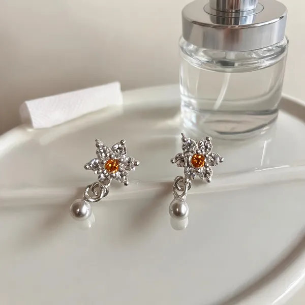 Silver_925_Silver_Floral_Drop_Earrings_For_Women