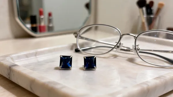 Blue_925_Silver_Square_Stone_Stud_Earrings_For_Women
