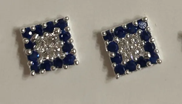 Blue_925_Silver_Square_Rhinestone_Stud_Earrings_For_Women
