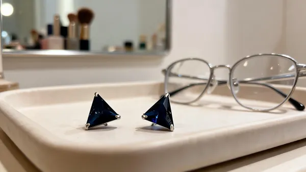 Blue_925_Silver_Triangular_Stud_Earrings_For_Women