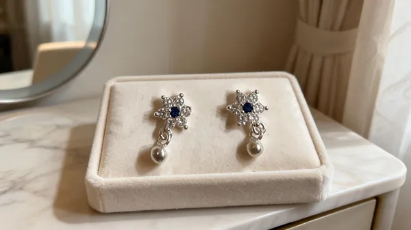 Silver_925_Silver_Floral_Crystal_Drop_Earrings_For_Women