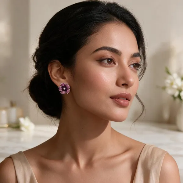 925_Silver_Purple_Blossom_Luxe_Studs_💜✨