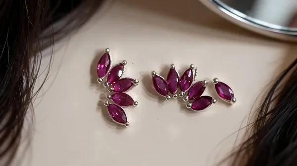 Purple_925_Silver_Stone_Link_Necklace_For_Women