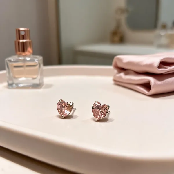 Rose_Gold_925_Silver_Heart_Stud_Earrings_For_Women