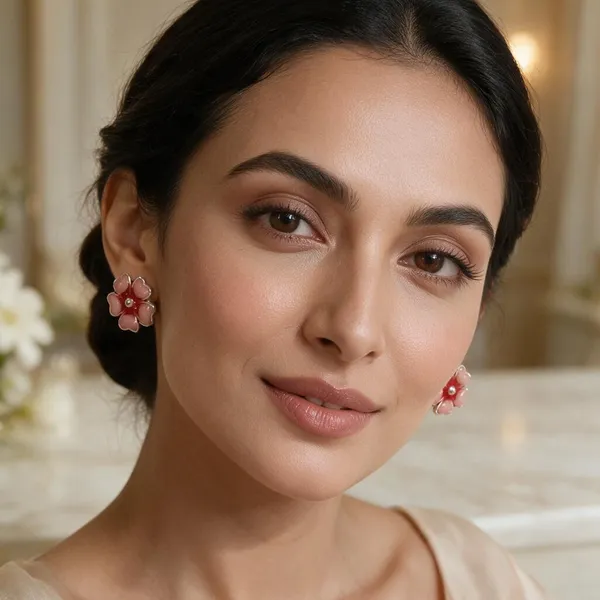 925_Silver_Rose_Petal_Bloom_Studs_
