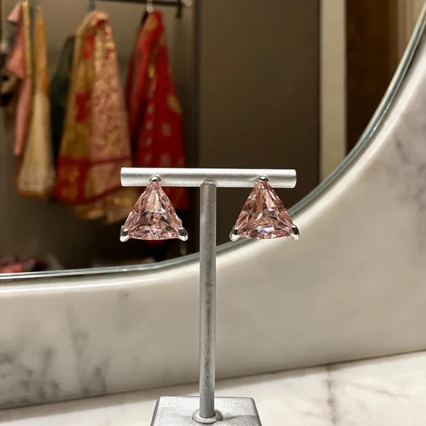 Brown_925_Sterling_Triangular_Drop_Earrings_For_Women