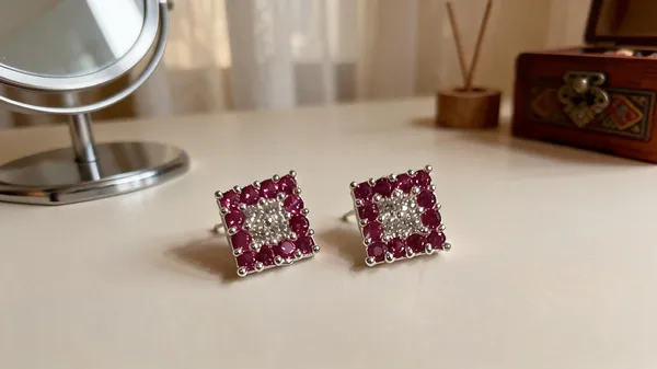 Silver_925_Silver_Square_Stud_Earrings_For_Women