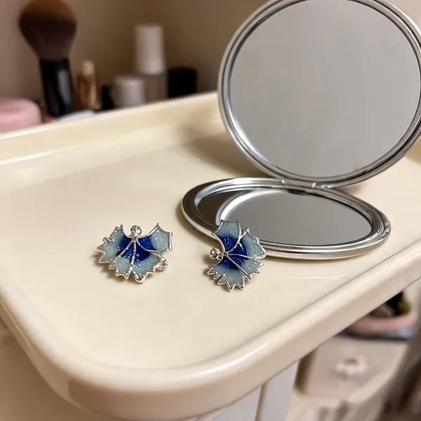 Blue_925_Silver_Floral_Stone_Stud_Earrings_For_Women