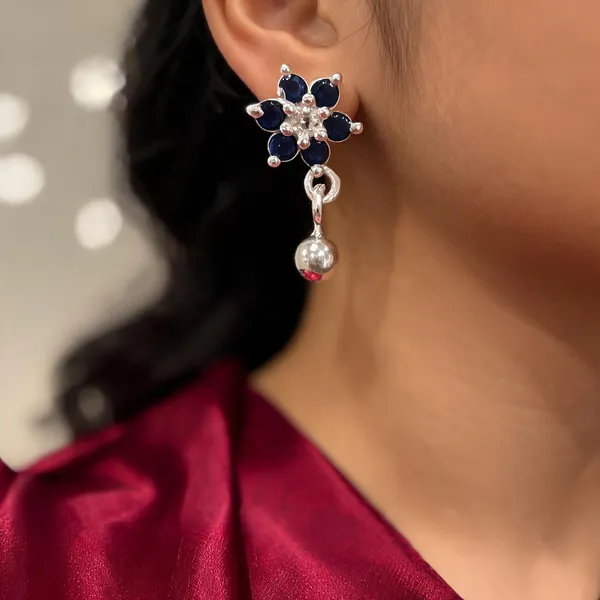 Blue_925_Sterling_Floral_Stone_Dangle_Earrings_For_Women