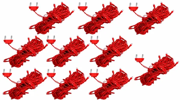 Pixofeet_25_Leds_4.06_M_Red_Steady_Bulb_Rice_Lights_(Pack_Of_10)