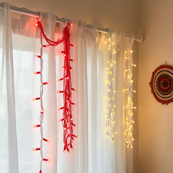Pixofeet_24_Leds_11_M_Red,_White_Steady_Bulb_Rice_Lights_(Pack_Of_2)