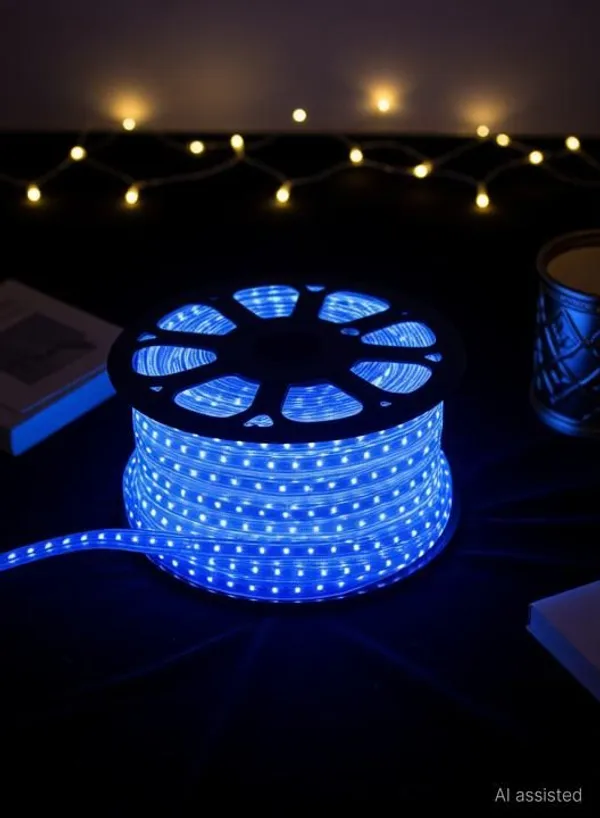 Pixofeet_132_Leds_3_M_Blue_Steady_String_Rice_Lights_(Pack_Of_1)