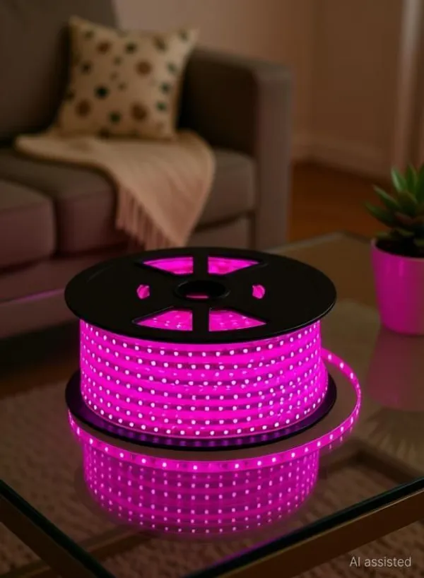 Pixofeet_132_Leds_3_M_Pink_Steady_String_Rice_Lights_(Pack_Of_1)